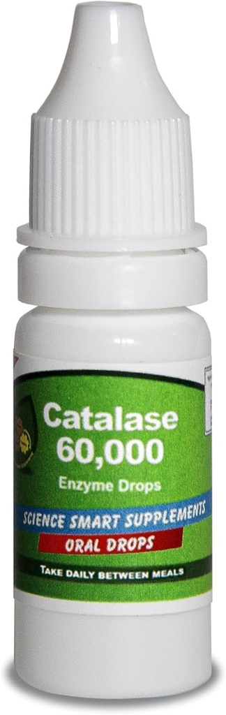 Catalase 60.000 - Επιστήμη Smart - Μοναδική - Υψηλότερη Ικανότητα Πλήρη Απορρόφηση Enzyme Συμπλήρωμα. 31 δόσεις για χρήση 1 μήνα. (10mL).