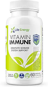 17'de 1 Complete Immune Support Supplement | Immune Boost with C, Vitamin D, A, çinko, Quercetin, Turmeric, Green Tea, Selenium | Daily Immunity Support Supplement for Yetişkinler - 60 Count