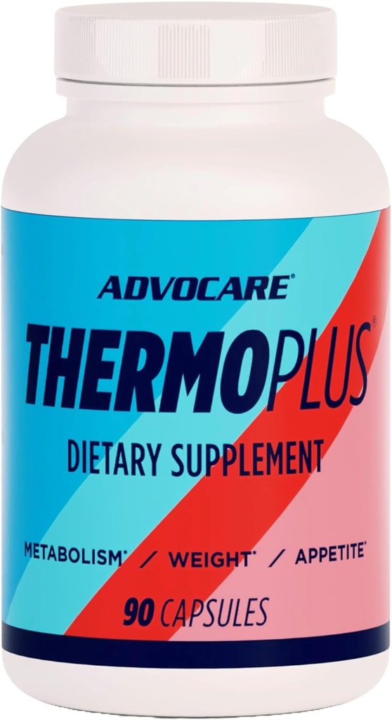 AdvoCare ThermoPlus Vitamin & Herbal Diyetsel Supplement - Sağlıklı Metabolism* - Contains Thiamine, Sage Extract & Oolong Tea Extract - 90 Capsules