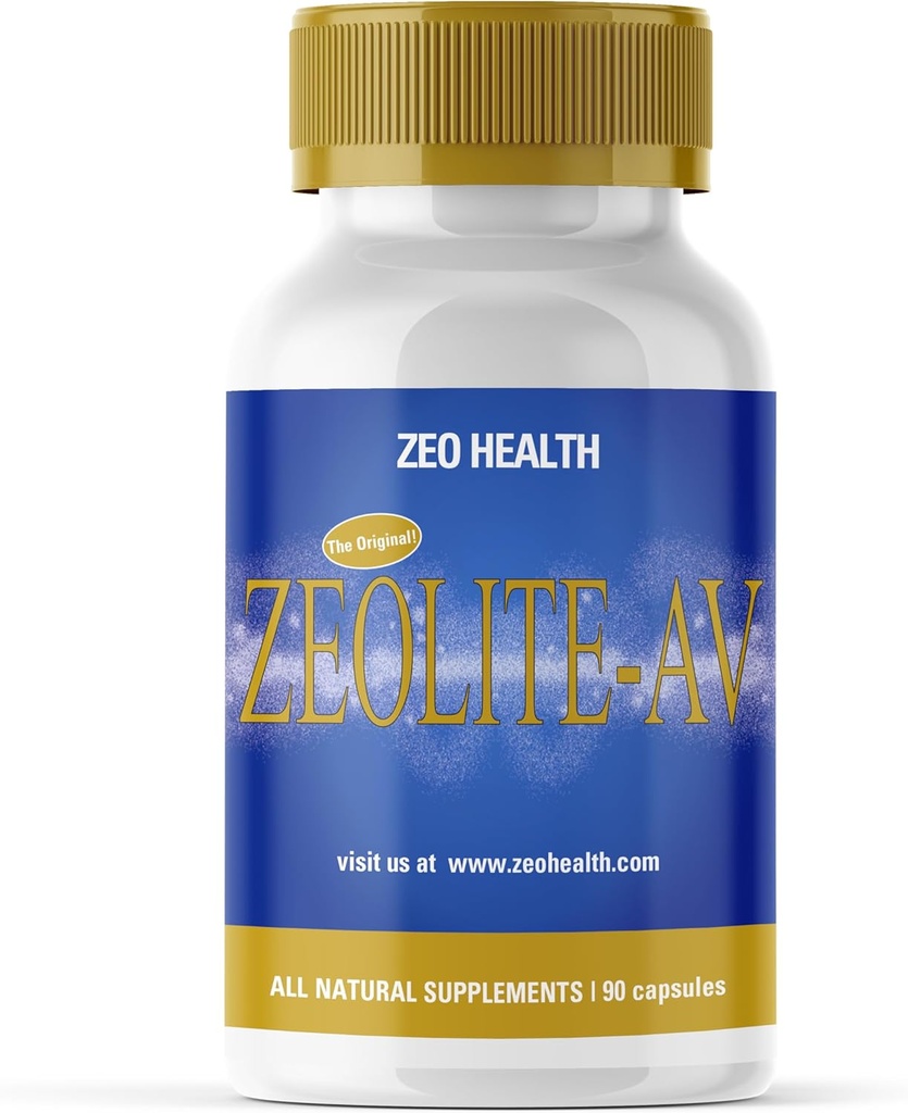 ZEOLITE-AV Capsules | Potent Immune System Alert with Humic Acid | Restore Trace Minerals, Replenish Electrolytes, & Take Toxins | Optis, Restful Sleep, & Alleviates Brain Fog (90 Count)