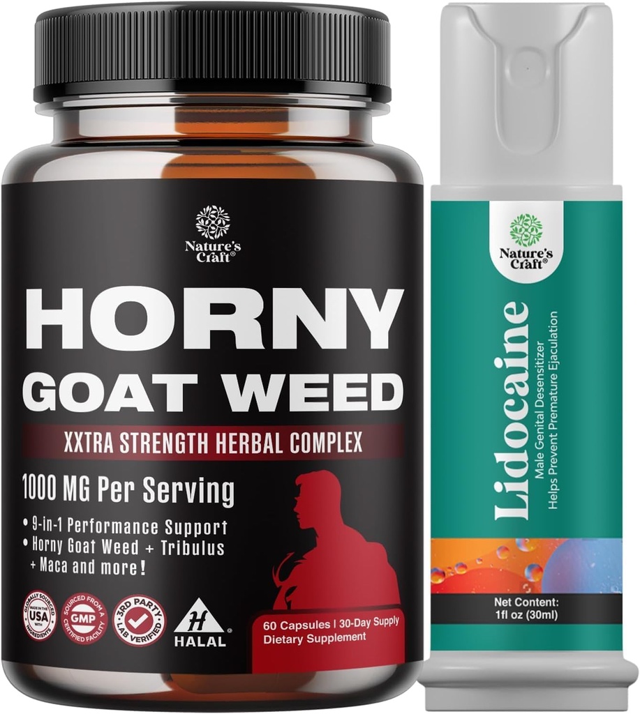Boyy Goat, Erkekler ve Kadınlar için Kompleksi Geliştirdi Enerji ve Stamina ve Black Maca Root Capsules for Men - Invigorating Drive Mood & Energy Alert for Men and Women
