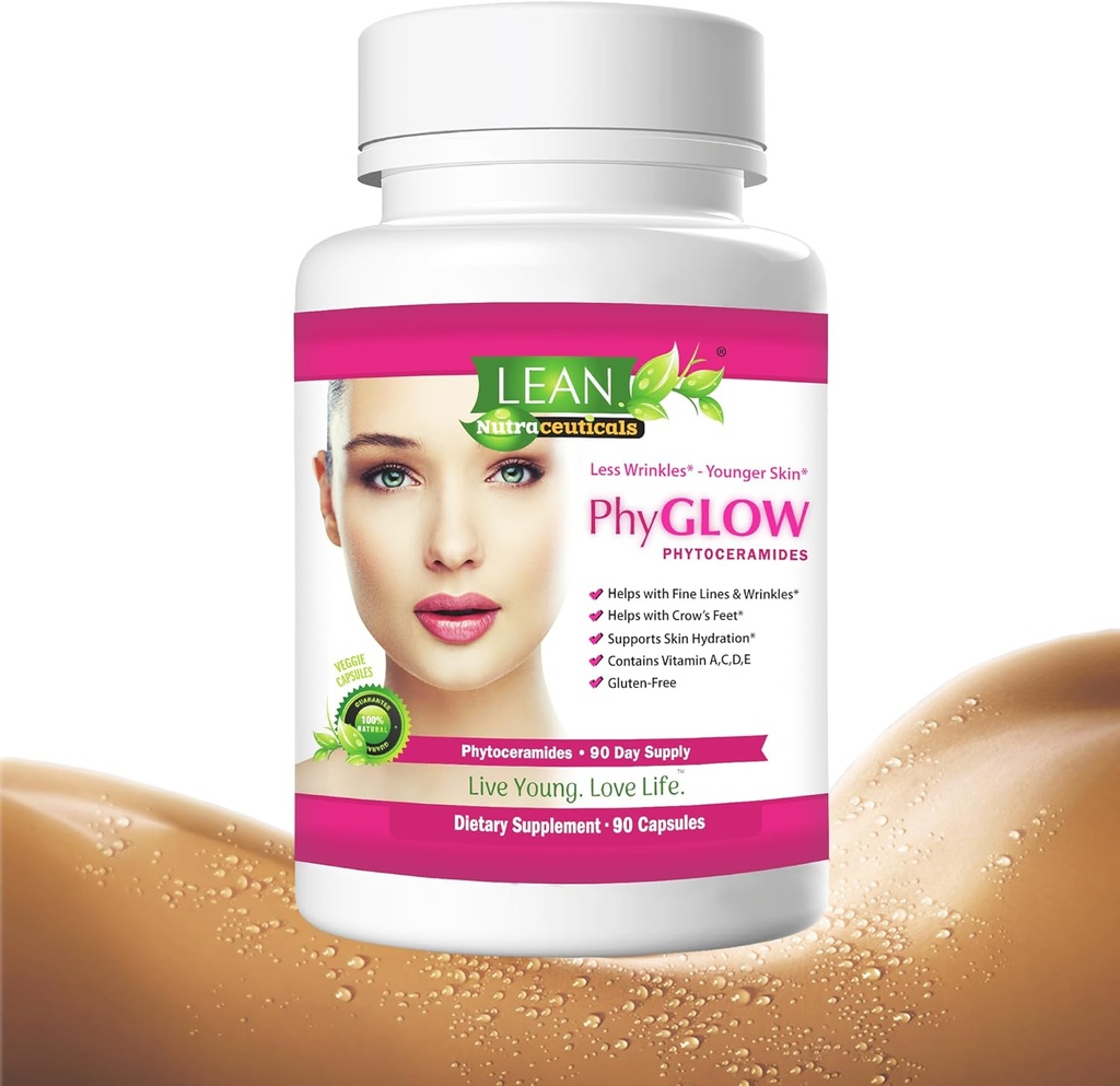 Skin Care Phytoceramids, 90 Günlük Hydration Focus Super Ceramid Supplements for Women and Men, Wrinkle Support Factor Pills, Give gençlik to Face with Multivitamin A, C, D, E Gluten Free 90 Capsules