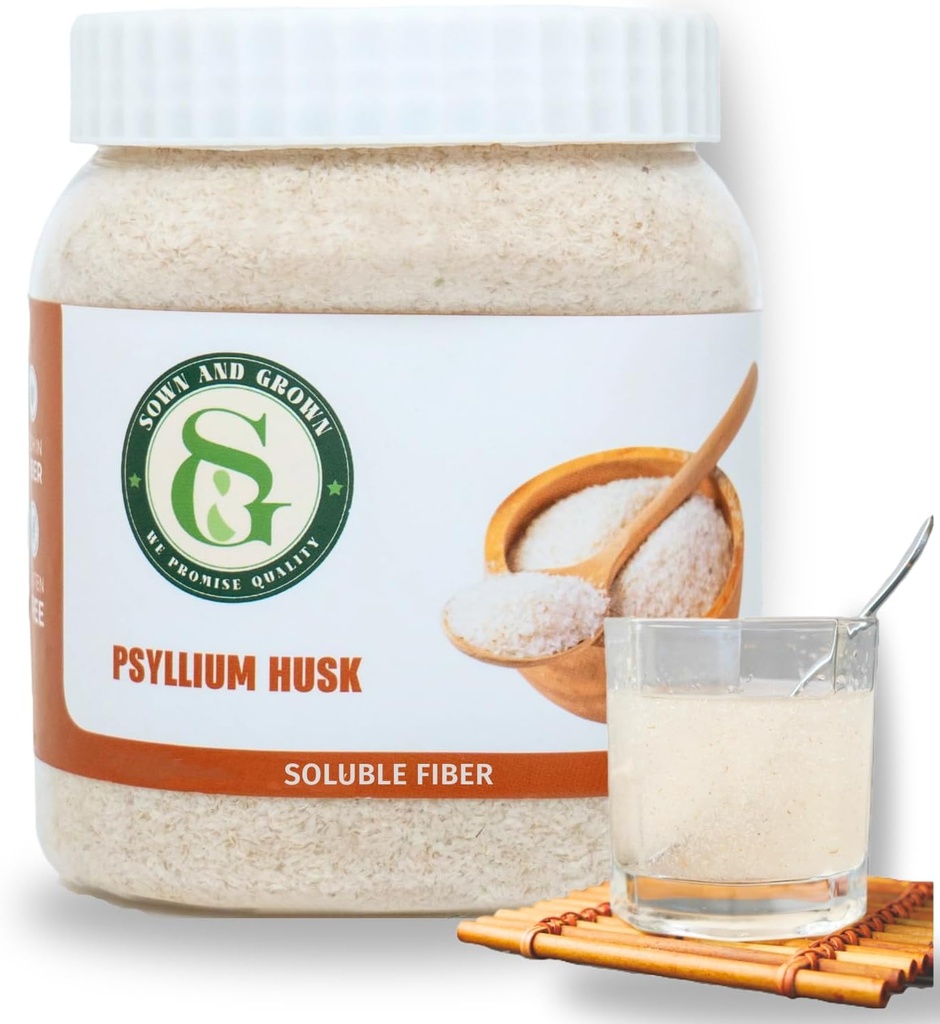 Psyllium Husk Whole, 12 Ounce - Whole Husk Fiber Supplement, Vegan, No Sugar or Yapay Sweeteners, GMO, Gluten Free