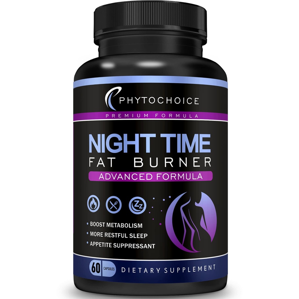 Gece Saat Kilo Kaybı Kadın-Carb Blocker Appetite Suppressant with Melatonin-Fat Burner Diyet Pills That Work Fast for Women-Nighttime Metabolism ATM- Made in USA-1 Pack