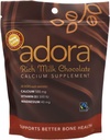 Adora Premium Vitamin D3 Magnesium and Calcium Supplement, 500 mg, σοκολάτα γάλακτος, 30 Count