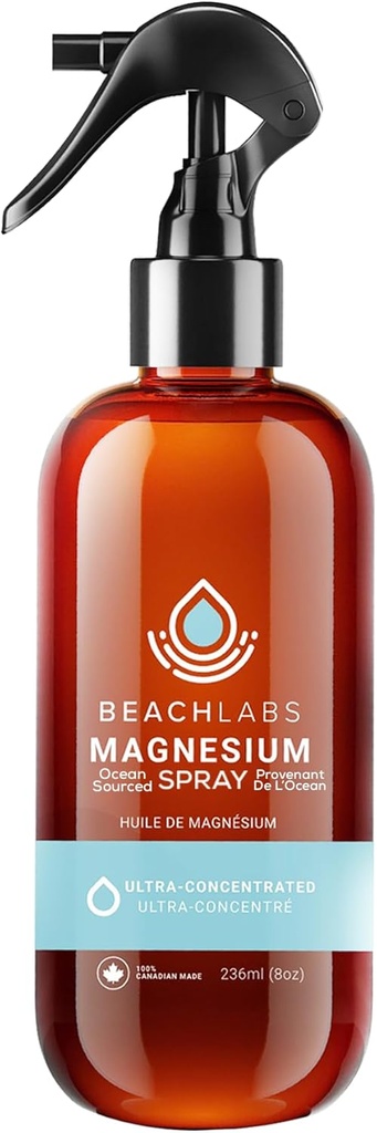 Magnezyum yapıştırıcısı - Daily Wellness için Ocean-Sourced | 40+ Trace Minerals ile% 100 Doğal | 8 fl oz
