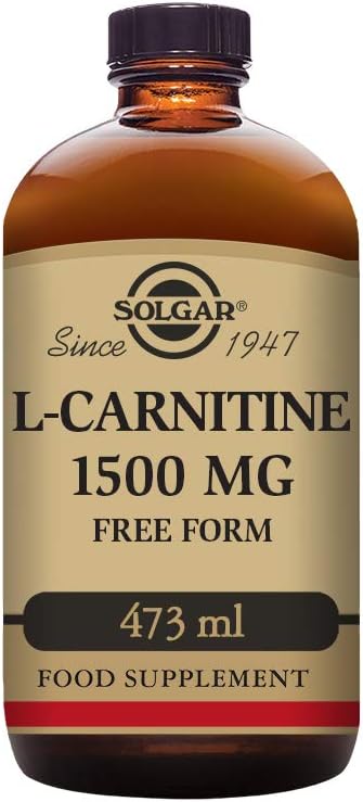 Solgar L-Carnitine 1500 mg Sıvı, 16 oz. - Natural Lemon Flavor - Heart Health - Supports Energy, Metabolism, Egzersiz Endurance & Recovery - Non-GMO, Vegan, Gluten & Dairy Free - About 31 Services