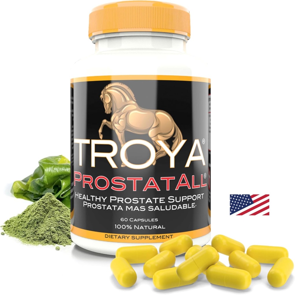 TROYA Supplement – Saw Palmetto, çinko, Stinging Nettle & Riley Tohumksiyonu – 60 Capsules – Prostate Health & Urinary Function Function