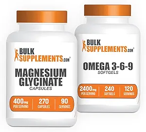 Καψάκια γλυκινικού μαγνησίου + Ωμέγα 3-6-9 Softgels Bundle