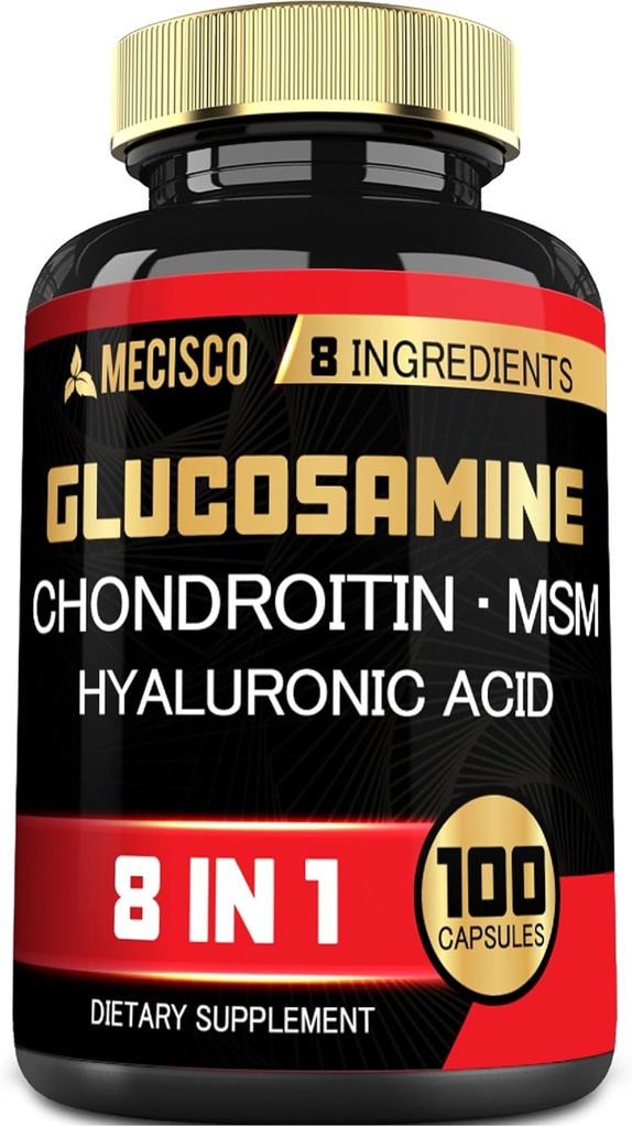 7000 mg Glucosamine Chondroitin MSM Immune Supplement - Support Bone, Joint Health, Immune System & General Health - 100 Capsules