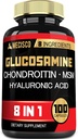 7000 mg Glucosamine Chondroitin MSM Immune Supplement - Support Bone, Joint Health, Immune System & General Health - 100 Capsules