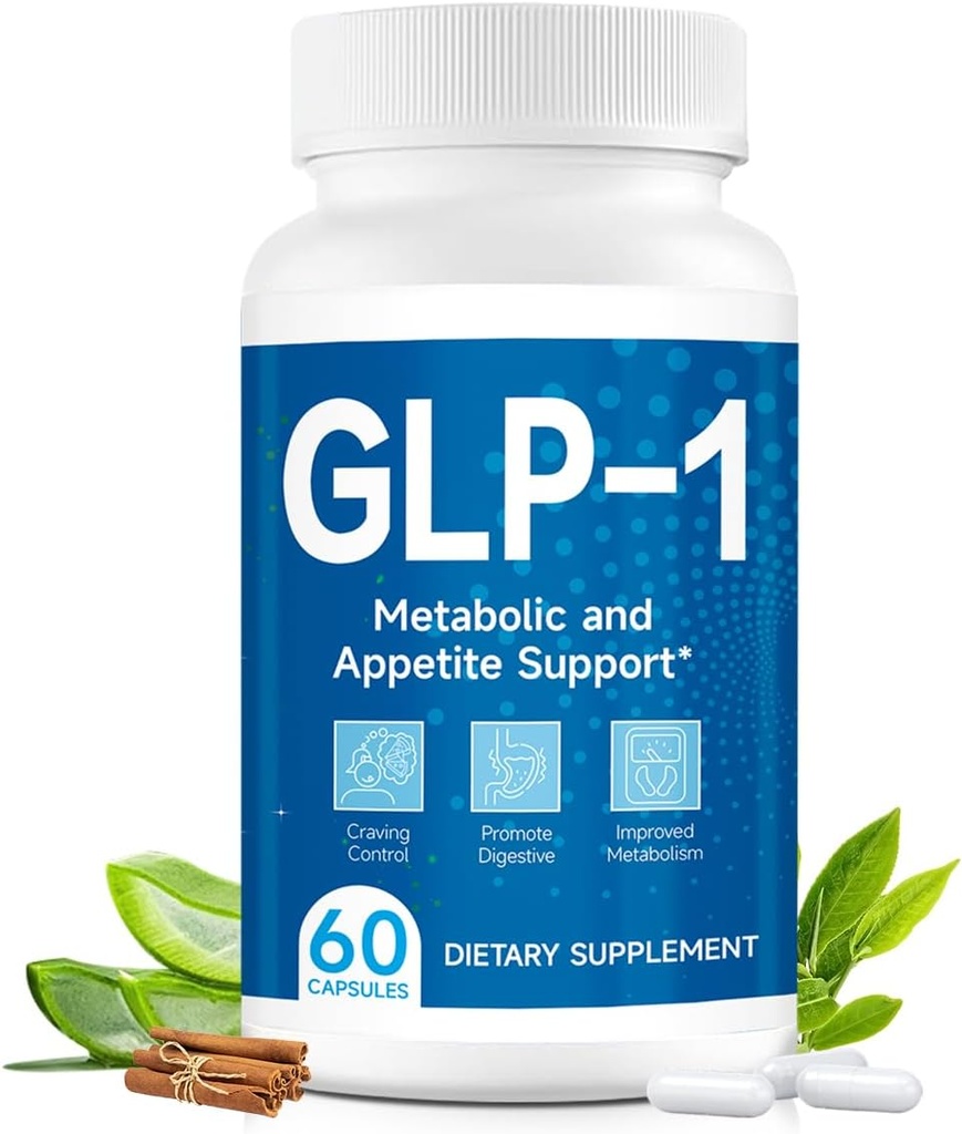 GLP-1 Supplement Support, GLP-1 Doğal Probiyotik, Çoklu Türleme, GLP 1 Supplement for Gut, Enerji, Genel Sağlık & Levels - 60 Capsules(1pc)