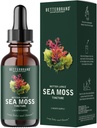Betterbrand Sea Moss, İrlanda Denizi Moss Bladderwrack Burdock Root for Lung Health Digestive Common Yourroid Support Seamoss Drops 30 Day Supply