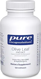 Pure Encapsulations Olive Leaf Extract | Hypoallergenic Supplement Supports Immune System and Healthy Intestinal Environment | 120 Capsules
