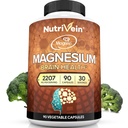 Nutrivein Premium Magtein L-Threonate Supplement 2207 mg - 90 Caps (3 bir gün): Yüksek-Abase Magnezyum Threonate for Brain, Sleep, Mood & Recovery