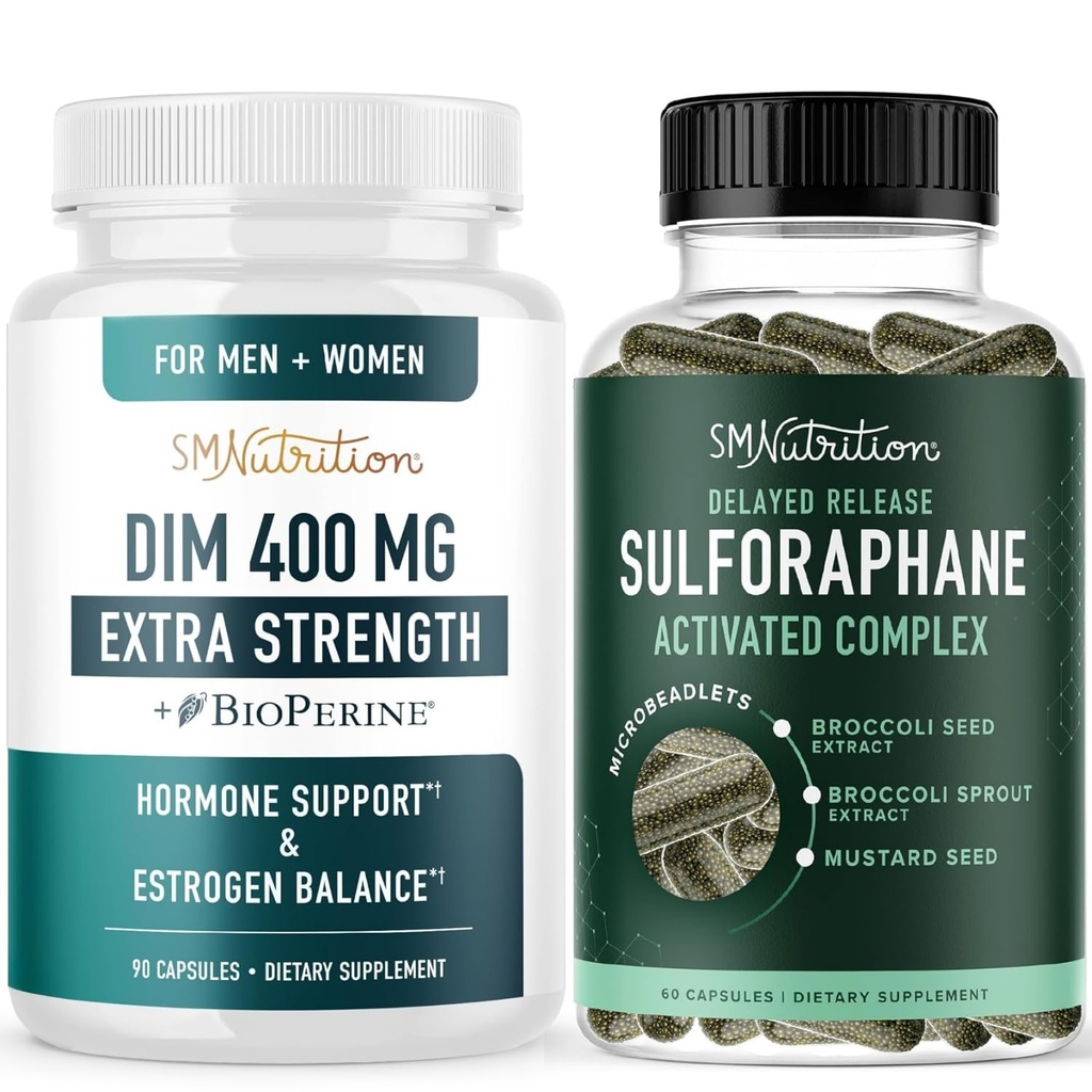 Sulforafane Complex & 400mg DIM συμπλήρωμα για την ενισχυμένη ισορροπία οιστρογόνων για τις γυναίκες 