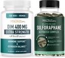Sulforafane Complex & 400mg DIM συμπλήρωμα για την ενισχυμένη ισορροπία οιστρογόνων για τις γυναίκες 