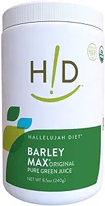 Hallelujah Diyet Organik BarleyMax - Barley Grass Juice and Alfalfa Juice, Vegan Formula, Plant-Based Diyetary Supplement, Health Food Products, Original, 8.5 Ounce Şişe (60 Day Supply)