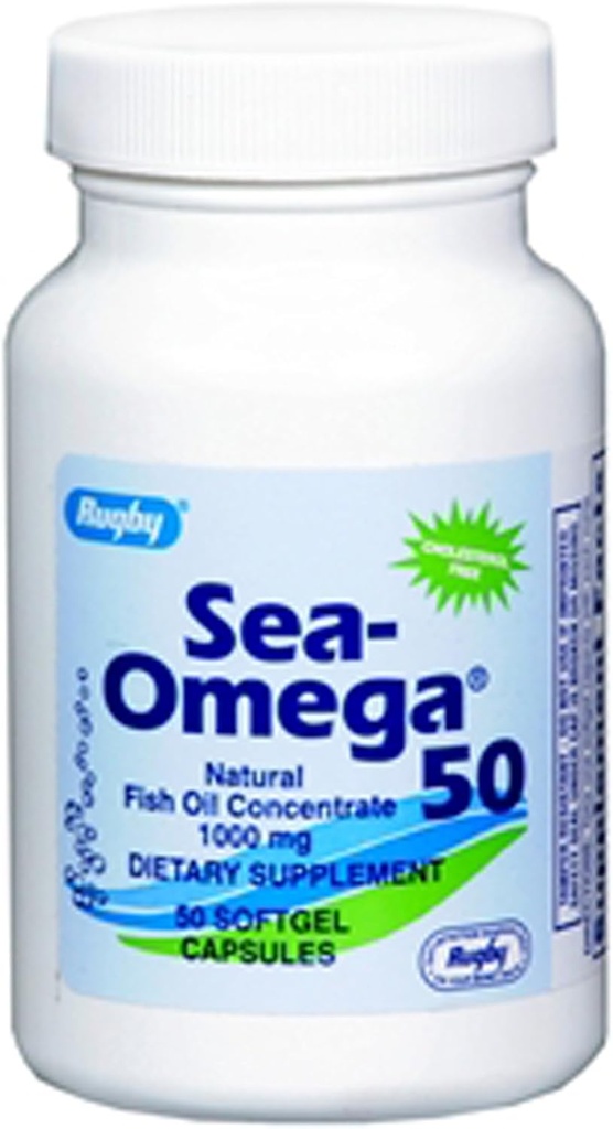Rugby Sea-Omega 50 Doğal Balık Yağı Yoğun 1000 mg