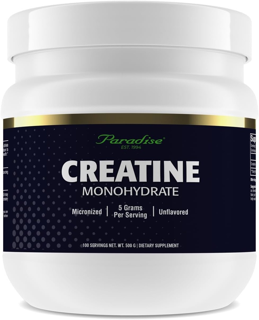 Cennet Kretine Monohidrat Toz, Gelişen Absorpsiyon, Destekler Kas Yapı & Athletic Performansı, 500g, 100 Hizmet