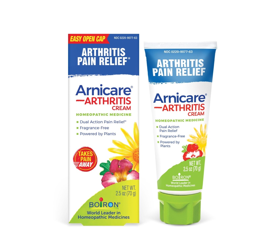 Boiron Arnicare Arthritis Cream for Pain Relief of Dizs, Hands, Biles, Elbows, Ortaklar ve Kaslar - Hızlı Absorbed & Fragrance-Free - 2.5 ozz