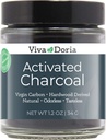 Viva Doria Aktif Charcoal Toz, Hardwood Derived, Yiyecek Grade, 1.2 Oz Glass Jar