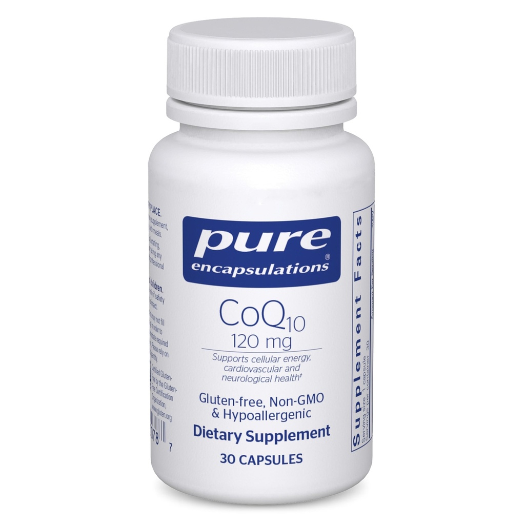 Saf Encapsulations CoQ10 120 mg - Coenzyme Q10 Supplement for Heart Health, Energy, Antioksis, Brain & Memory Health - Hücre Sağlığı, Cognition & Cardiovascular Destek * - 30 Capsules