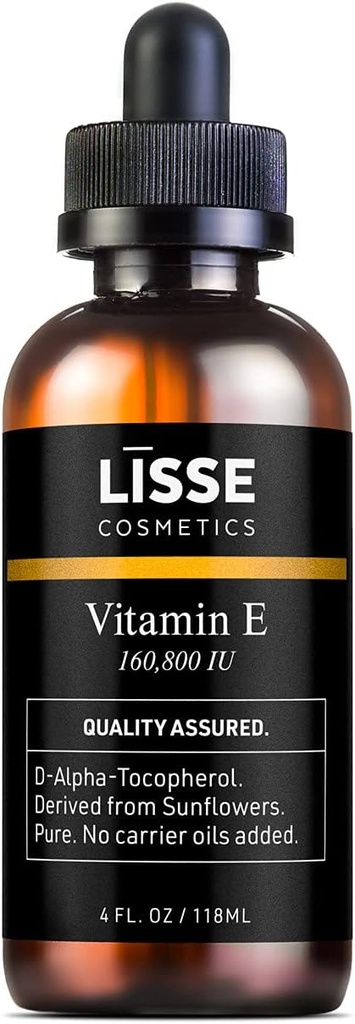 Lisse Pure Instrumentd Vitamin E Oil - 160,800 IU - No Carrier Oils eklendi - D-Alpha-Tocopherol