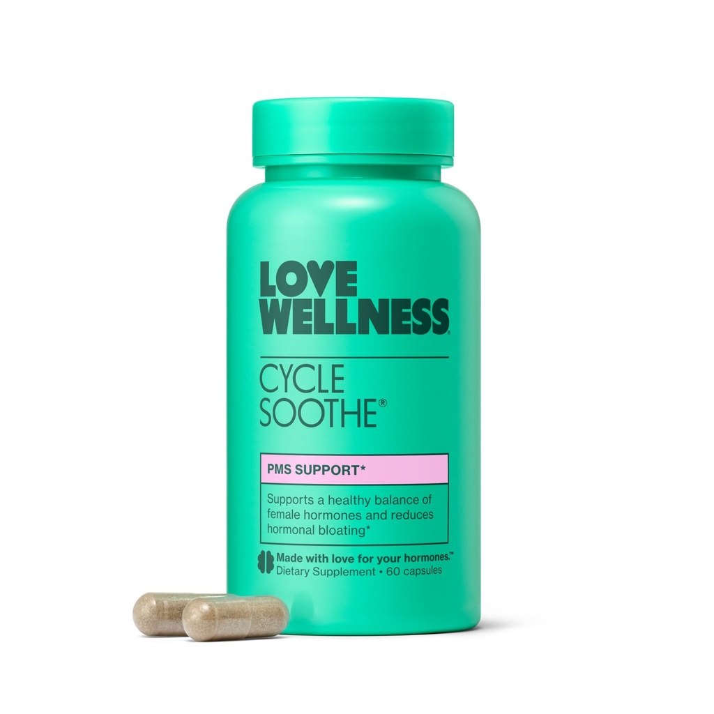 Love Wellness Rise Soothe Supplement | Mutlu Bir Mood | PMS Hormonları, Stres Yardımı ve Mood | 60 Capsules