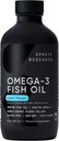 Sports Research® Omega-3 Fish Oil 4685mg - Πηγές από Wild Caught Alaska Pollock - Φυσικό άρωμα λεμονιού, MSC Certified Sustainable - 8oz (48 εξυπηρετούν)