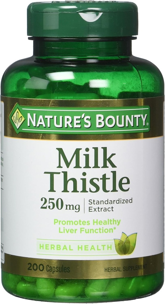Nature's Bounty Milk Butle 250 mg Capsules 200 ea (Pack of 2)