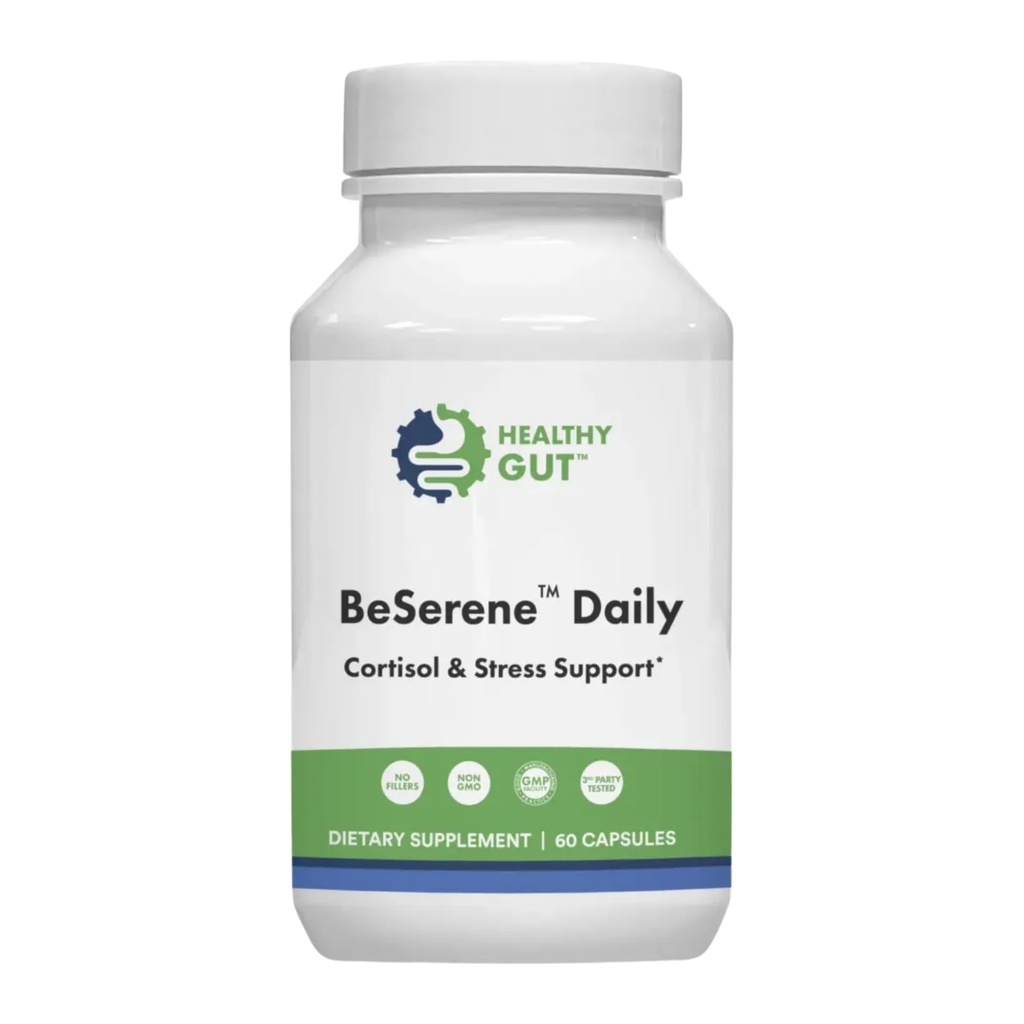 Sağlıklı Gut BeSerene Daily | Cortisol & Stres Desteği | Uyku ve Adrenallerinizi Destek | 30 Hizmet