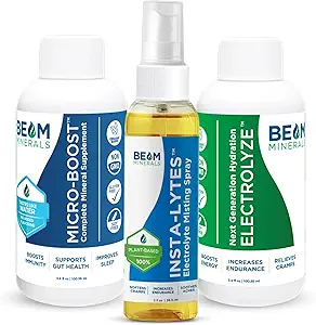 BEAM MINERALS Seyahat Paketi | Elektrolyte & Micronutrient Support On-The-Go | Micro-Boost, Electrolyze ve Insta-Lytes 2 fl Oz Oz Oz