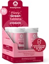 Amazing Grass Electrolyte Tablets, Fizzy Greens Δισκίο Γεύσης Νερού με Βιταμίνες, Hydrate Strawberry Lemonade, 10 Count (Pack of 6) (Packaging May Vary)