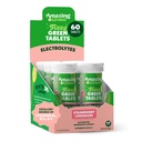 Amazing Grass Electrolyte Tablets, Fizzy Greens Water Flavoring Tablet with Vitamins, Hydrate Strawberry Lemonade, 10 Count (Pack of 6) (Packaging May Vary)