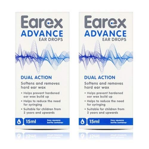 Advance Ear Wax Removal Drops- Dual Action 12ml x2