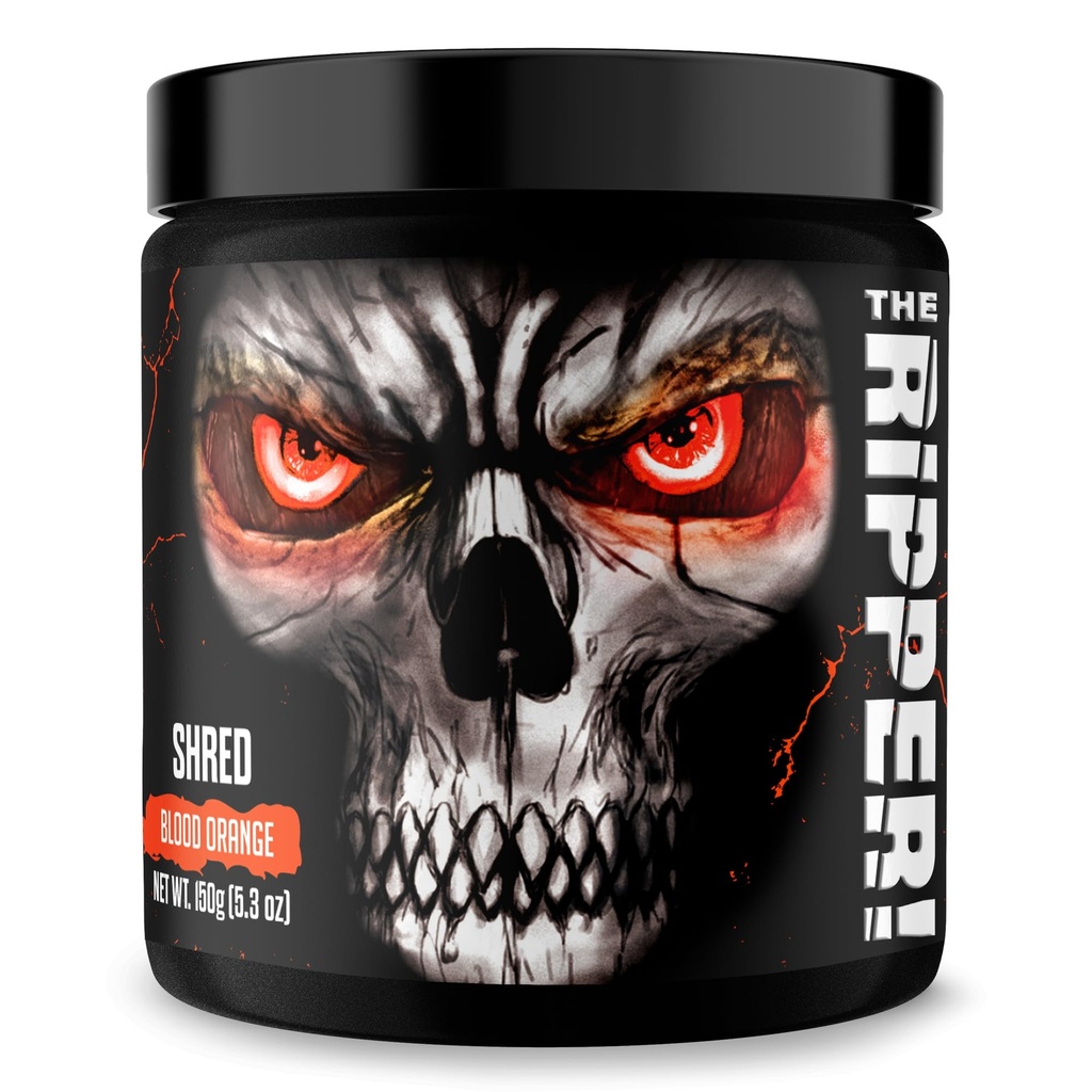 JNX SPORTS The Ripper! Termogenik Fat Burner - Blood Orange 30 Hizmetler | Gelişmiş Hızlı Termogenik Pre-Workout, Appetite Suppressant, Extreme Energy for Men & Women