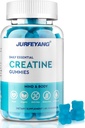 NutraBits Kreatine Monohidrat Gummies, 5g Kretine Monohidrat - Hiçbir Şeker veya Yapay Renkler, Vegan & Halal - Blueberry Flavor - 60 Gummies