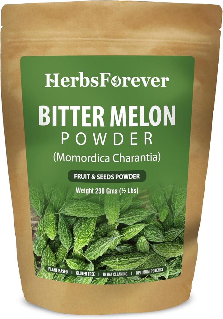 Herbsforever Bitter Melon Toz Karela Toz C Non GMO, Vegan 230 GMS