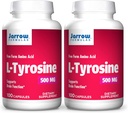 Jarrow Formulas L-Tyrosine 500 mg - 100 Capsules - Beyin Fonksiyonları - Beyin Nörotransmitter Precursor - Ücretsiz Form Amino Asit - Contains Pure Crystalline L-Tyrosine - 100 Hizmet