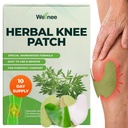 Wellnee Original Herbal Diz Patch - Wellknee Heater for Diz Support & Muscle Pain - Geçici bir Yardım için maksimum Güç - Kumaşı Parası Için Doğal Herbs ile Yaptı (10 Pads)