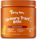 Zesty Paws Cranberry Urinary Tract Bites for Cats - Kidney & Urinary Tract Health - Soft Chews with D-Mannose, B6 & L-Arginine - Immun Count & Gut Support - Bacon - 60