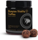 Olympian Vitality Truffles | Natural Gut Health Dessert & Gut Detox Supplement + Sleep Support | Humic & Fulvic Acid Organic Pure Cacao & Date | Non GMO & Organic | Spartan Bee Brand
