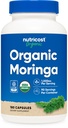 Nutricost Moringa Capsules 500 mg, 180 Capsules (90 hizmet) - Vegetarian Capsules, Non-GMO, Gluten Free Free