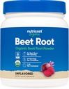 Nutricost Βιολογική σκόνη ρίζας τεύτλων 1 LB - Vegan, Superfood, Certified USDA Organic