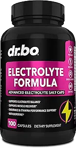 Elektrolyte Pills Tamam Salt Tabletler - Pplastik, Magnezyum, sodyum, Chloride, Chem için modifikasyon, Cramps & Rehidrasyon Salts Supplements - 100 Hydration Caps