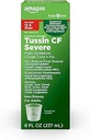 Temel Bakım Tussin Severe CF Max Syrup, Multi-Symptom Cough, Cold and Flu Liquid Medicine, Non-Drowsy, Relieves Cough, Sore Throat, Body Aches, Fever, Nasal ve Chest Congestion, 8 fl oz