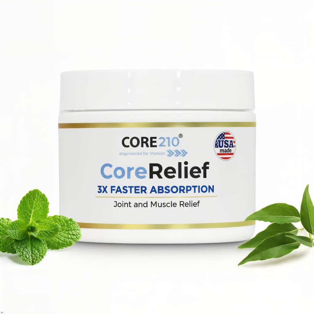 CopperJoint CoreRelief 2oz Arthritis Cream Pain Relief Cream Menthol Cooling, Muscle Pain Rub for Joints, Knee, Shoulder & Back Non-Greasy,Fast Absorbing Massage Cream for Muscles, Aches and Pains