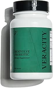 Veracity Metabolic Defense Probiyotik Supplement - Kadınlar ve Erkekler için Probiyotikler Sağlığı, Hormon Dengesi, Immune, Brain &Skin Care Support for Puberty to Menopause - 6 Strains - 30 Capsules
