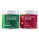 Designer Wellness, Designer Greens and Designer Reds Superfood Powders, 30 Servings